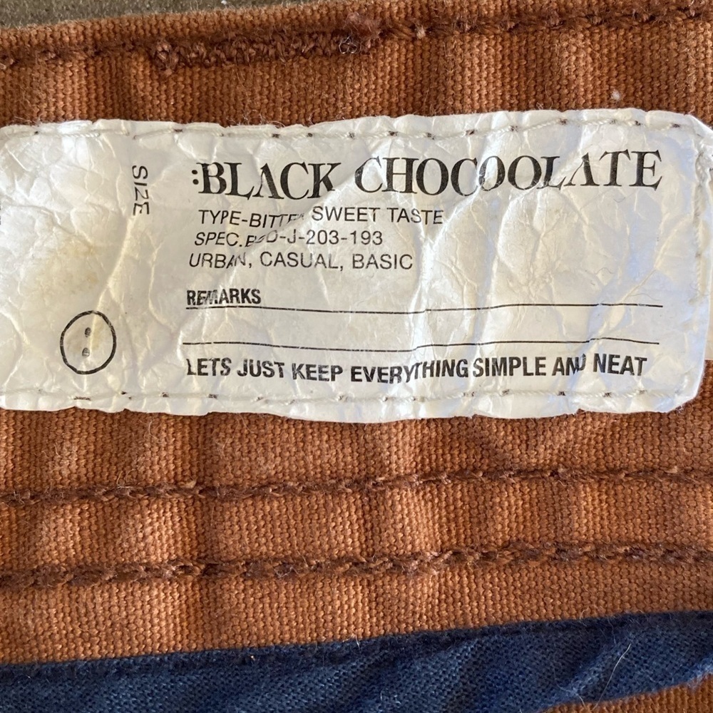 Chocoolate Canvas Painter Utility High Rise Pants in Rust - Picture 5 of 11
